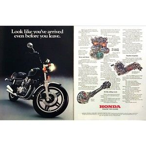 1981 Honda CB900 Custom Motorcycle photo You've Arrived 2-page vintage print ad